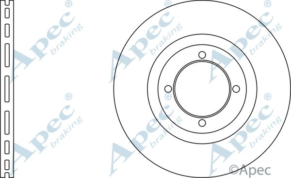 APEC BRAKING stabdžių diskas DSK2113